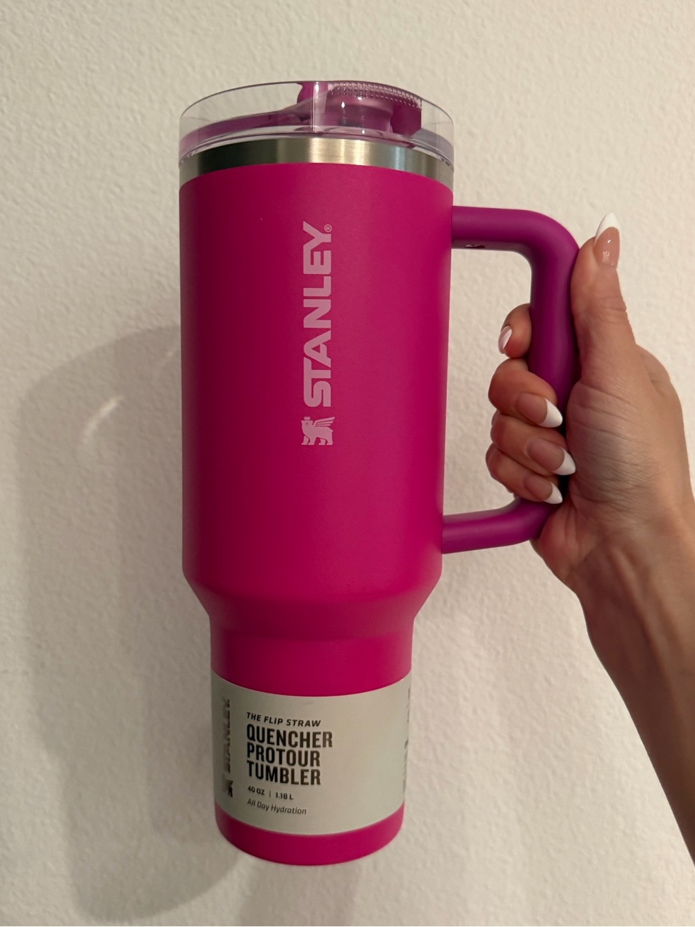 STANLEY Quencher ProTour Flip Straw Tumbler Leakproof 40oz Hot Pink